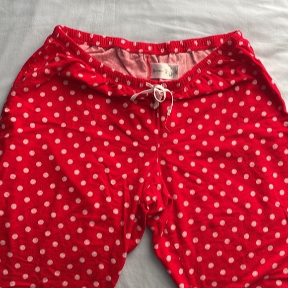 Pajamagram red with white polka dot flannel boyfriend pajamas - Picture 6 of 6